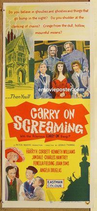 p192 CARRY ON SCREAMING Australian daybill movie poster '66 English sex!