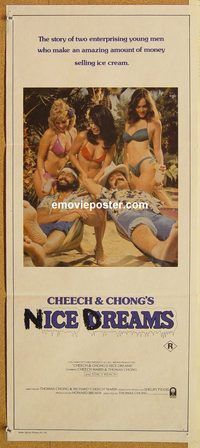p207 CHEECH & CHONG'S NICE DREAMS Australian daybill movie poster '81 drugs!