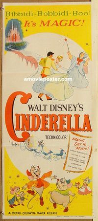 p218 CINDERELLA Australian daybill R60s Walt Disney classic!