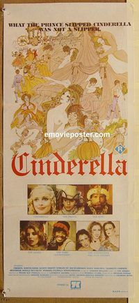 p220 CINDERELLA Australian daybill movie poster '77 erotic fairy tale!
