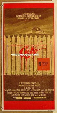 p267 CUJO Australian daybill movie poster '83 Stephen King, dog horror!
