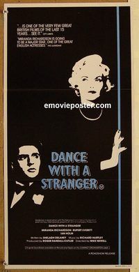 p274 DANCE WITH A STRANGER Australian daybill movie poster '85 English!