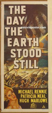 p280 DAY THE EARTH STOOD STILL Australian daybill movie poster R70s Rennie
