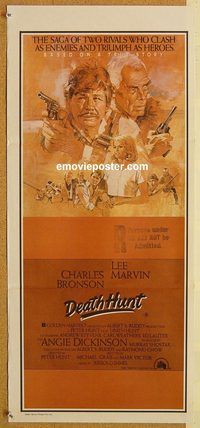 p285 DEATH HUNT Australian daybill movie poster '81 Charles Bronson, Marvin