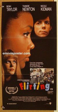 p385 FLIRTING Australian daybill movie poster '92 Kidman, Thandie Newton