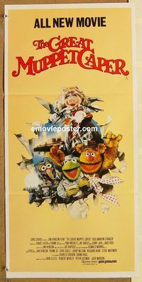 p456 GREAT MUPPET CAPER Australian daybill movie poster '81 Jim Henson