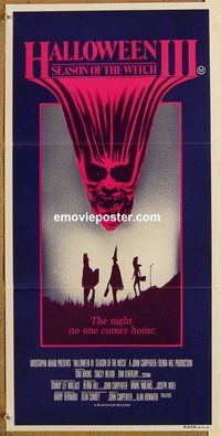 p471 HALLOWEEN 3 Australian daybill movie poster '82 Season of the Witch
