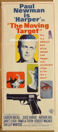 p476 HARPER Australian daybill movie poster '66 Paul Newman, Moving Target!