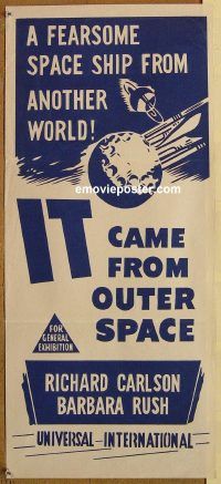 p534 IT CAME FROM OUTER SPACE Australian daybill movie poster R60s 3D