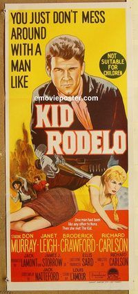 p563 KID RODELO Australian daybill movie poster '66 Don Murray, Janet Leigh