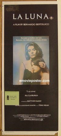 p625 LUNA Australian daybill movie poster '79 Jill Clayburgh, Bertolucci
