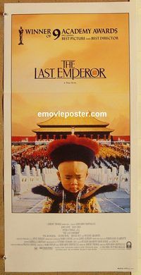 p583 LAST EMPEROR Australian daybill movie poster '87 Bernardo Bertolucci