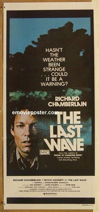 p588 LAST WAVE Australian daybill movie poster '77 Peter Weir classic!
