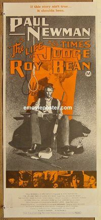 p601 LIFE & TIMES OF JUDGE ROY BEAN Australian daybill movie poster '72