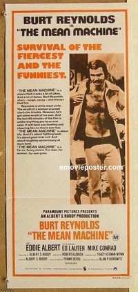 p620 LONGEST YARD Australian daybill movie poster '74 The Mean Machine!