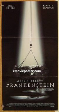 p656 MARY SHELLEY'S FRANKENSTEIN Australian daybill movie poster '94De Niro