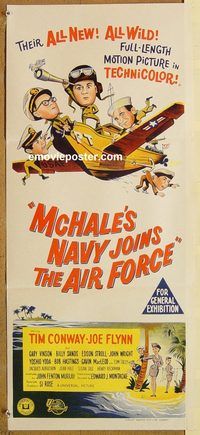 p657 McHALE'S NAVY JOINS THE AIR FORCE Australian daybill movie poster '65