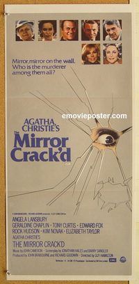 p665 MIRROR CRACK'D Australian daybill movie poster '81 Agatha Christie