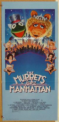 p686 MUPPETS TAKE MANHATTAN Australian daybill movie poster '84 Jim Henson