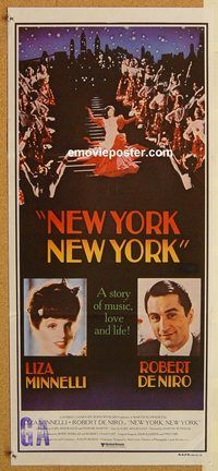 p708 NEW YORK NEW YORK Australian daybill movie poster '77 Robert De Niro