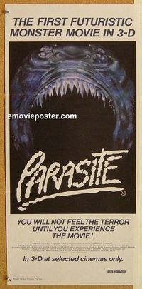 p755 PARASITE Australian daybill movie poster '82 3D, Demi Moore