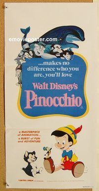 p775 PINOCCHIO Aust db R82 Disney classic cartoon about a wooden boy who wants to be real!