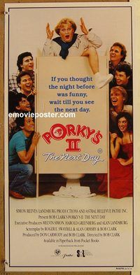 p792 PORKY'S 2: THE NEXT DAY Australian daybill movie poster '83 Bob Clark