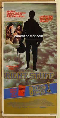 p849 RIGHT STUFF Australian daybill movie poster '83 cool different image!