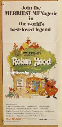 p857 ROBIN HOOD Aust daybill R83 Walt Disney cartoon, the way it REALLY happened!