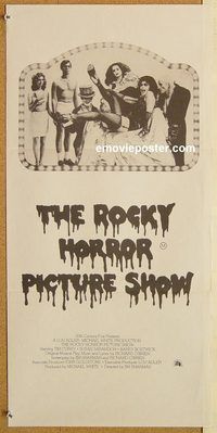 p864 ROCKY HORROR PICTURE SHOW Australian daybill movie poster '75 Tim Curry
