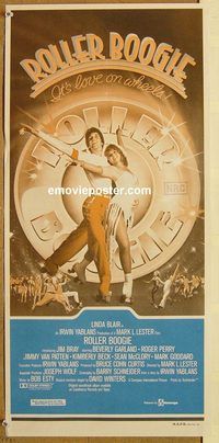 p865 ROLLER BOOGIE Australian daybill movie poster '79 Linda Blair, skating!