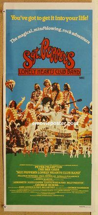 p901 SGT PEPPER'S LONELY HEARTS CLUB BAND Australian daybill movie poster '78