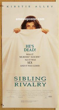p915 SIBLING RIVALRY Australian daybill movie poster '90 Kirstie Alley