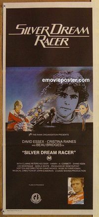 p919 SILVER DREAM RACER Australian daybill movie poster '83 motorcycles!