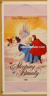 p933 SLEEPING BEAUTY Aust daybill R87 Walt Disney cartoon fairy tale fantasy, great art!