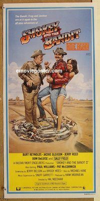 p936 SMOKEY & THE BANDIT 2 Australian daybill movie poster '80 Reynolds