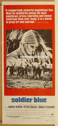 p948 SOLDIER BLUE Australian daybill movie poster '70 Candice Bergen