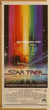 p976 STAR TREK Australian daybill movie poster '79 Shatner, Bob Peak art!