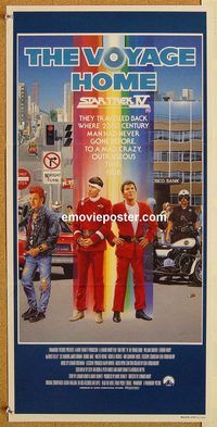 p979 STAR TREK 4 Australian daybill movie poster '86 Leonard Nimoy, Shatner