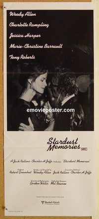 p984 STARDUST MEMORIES Australian daybill movie poster '80 Woody Allen