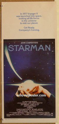 p985 STARMAN Australian daybill movie poster '84 John Carpenter, Bridges