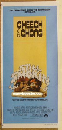 p991 STILL SMOKIN' Australian daybill movie poster '83 Cheech & Chong!