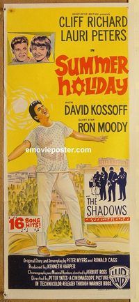 q005 SUMMER HOLIDAY Australian daybill movie poster '63 Cliff Richard