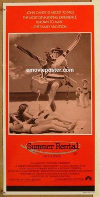 q007 SUMMER RENTAL Australian daybill movie poster '85 John Candy