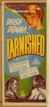 q033 TARNISHED Australian daybill movie poster '50 Dorothy Patrick, Franz