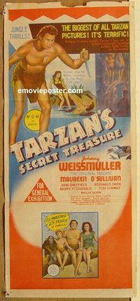 q037 TARZAN'S SECRET TREASURE Australian daybill movie poster R57