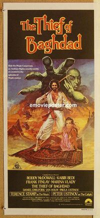 q056 THIEF OF BAGHDAD Australian daybill movie poster '79 cool image!