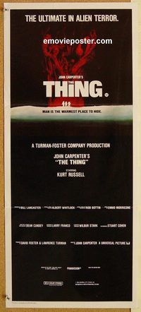 q057 THING #1 Australian daybill movie poster '82 John Carpenter, Russell