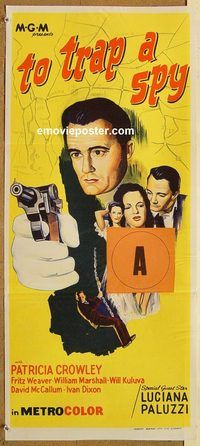 q071 TO TRAP A SPY Australian daybill movie poster '66 Man from UNCLE