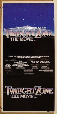 q091 TWILIGHT ZONE Australian daybill movie poster '83 Dante, Spielberg